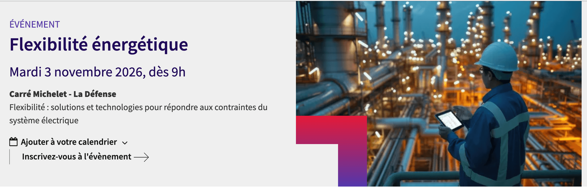 Flexibilité énergétique : solutions et technologies