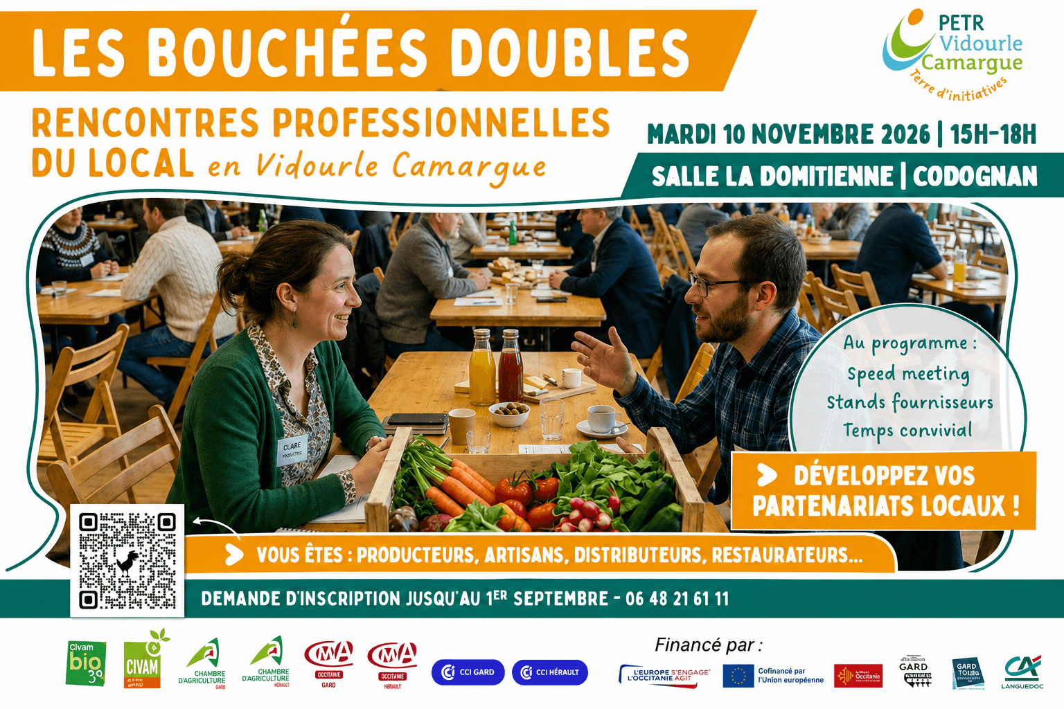 Les Bouchées doubles : les rencontres professionnelles du local en Vidourle Camargue