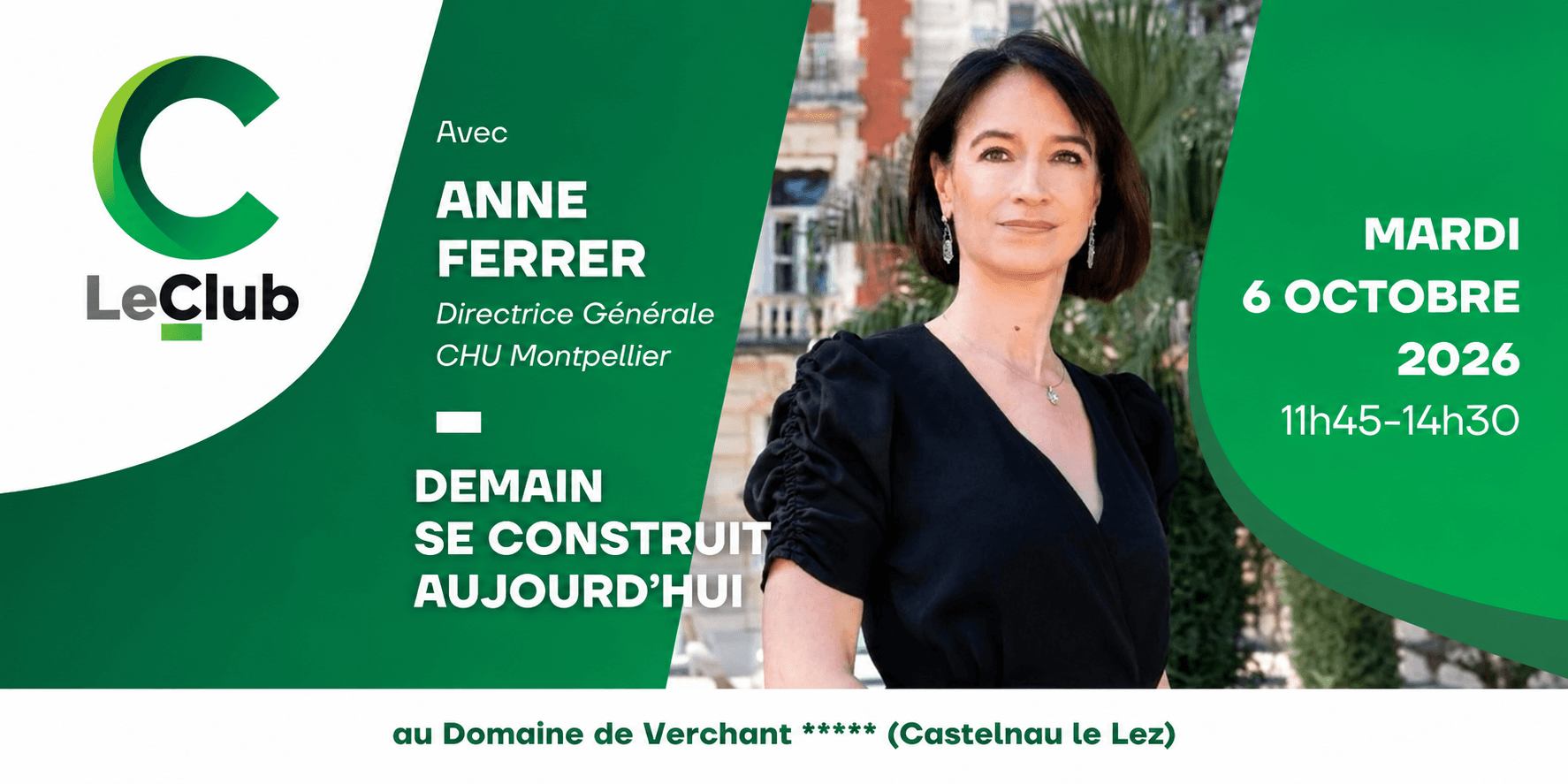 Déjeuner avec Anne Ferrer, directrice générale du CHU de Montpellier