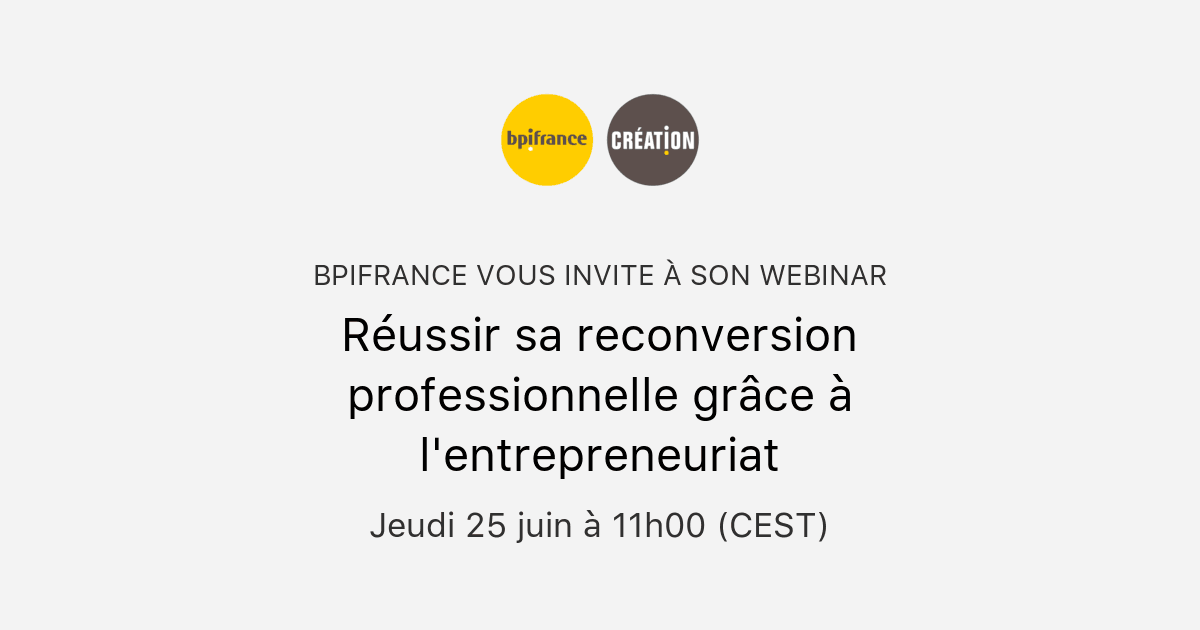 Réussir sa reconversion professionnelle grâce à l'entrepreneuriat